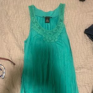 Green tank top